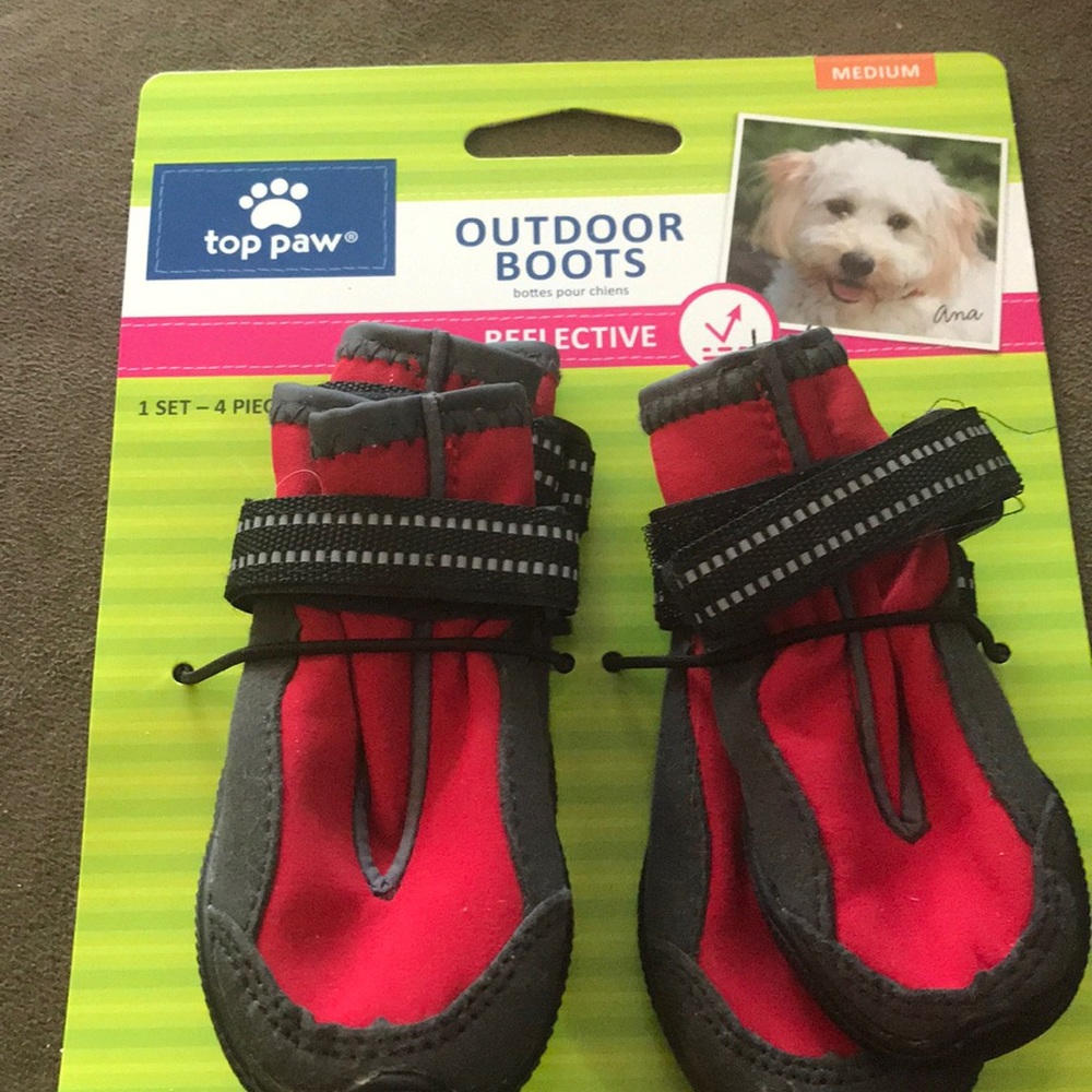 Dog shoes size Medium one set